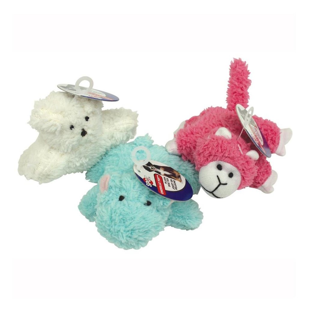 View larger image of Puppy/Small Dog Chenille Toys - 4.75"