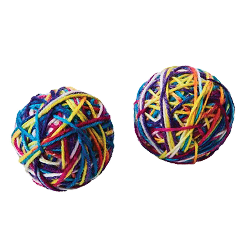 View larger image of SPOT, Sew Much Fun - Yarn Balls - 2.5" - 2 pk - Interactive Cat Toy