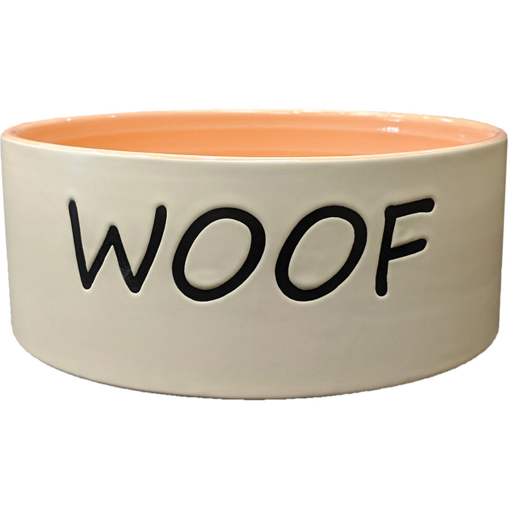 View larger image of SPOT, Woof Dish - Dog - 7" - Coral - Dog Bowl