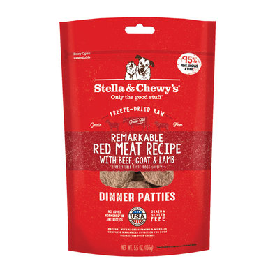 Dog Freeze-Dried Raw, Red Meat Dinner Patties
