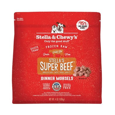 Stella & Chewy's, Dog Frozen Raw, Stella's Super Beef Dinner Morsels - 1.81 kg