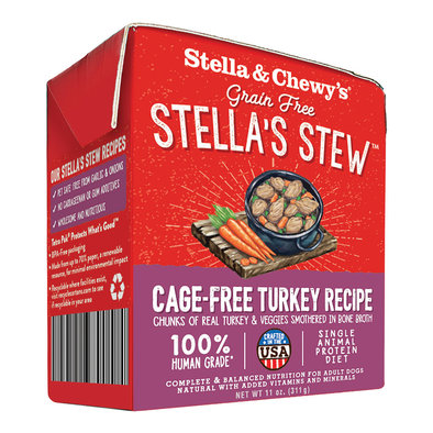 Stella & Chewy's, Dog Stella's Stew, Cage Free Turkey Recipe - 312 g