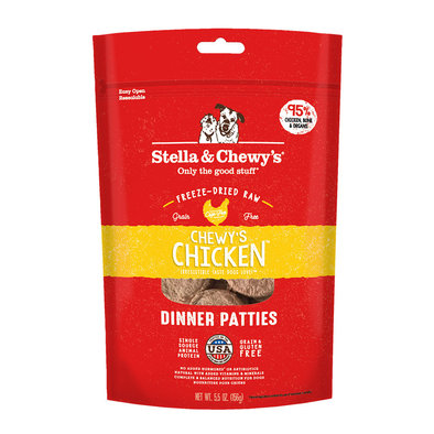 Stella & Chewy's, Dog Freeze-Dried Raw, Chewy's Chicken Dinner Patties