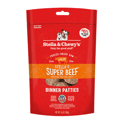 Stella & Chewy's, Dog Freeze-Dried Raw, Super Beef Dinner Patties
