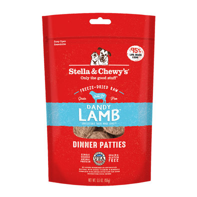 Dog Freeze-Dried Raw, Dandy Lamb Dinner Patties