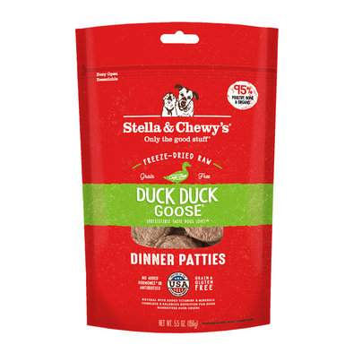Stella & Chewy's, Dog Freeze-Dried Raw, Duck Duck Goose Dinner Patties