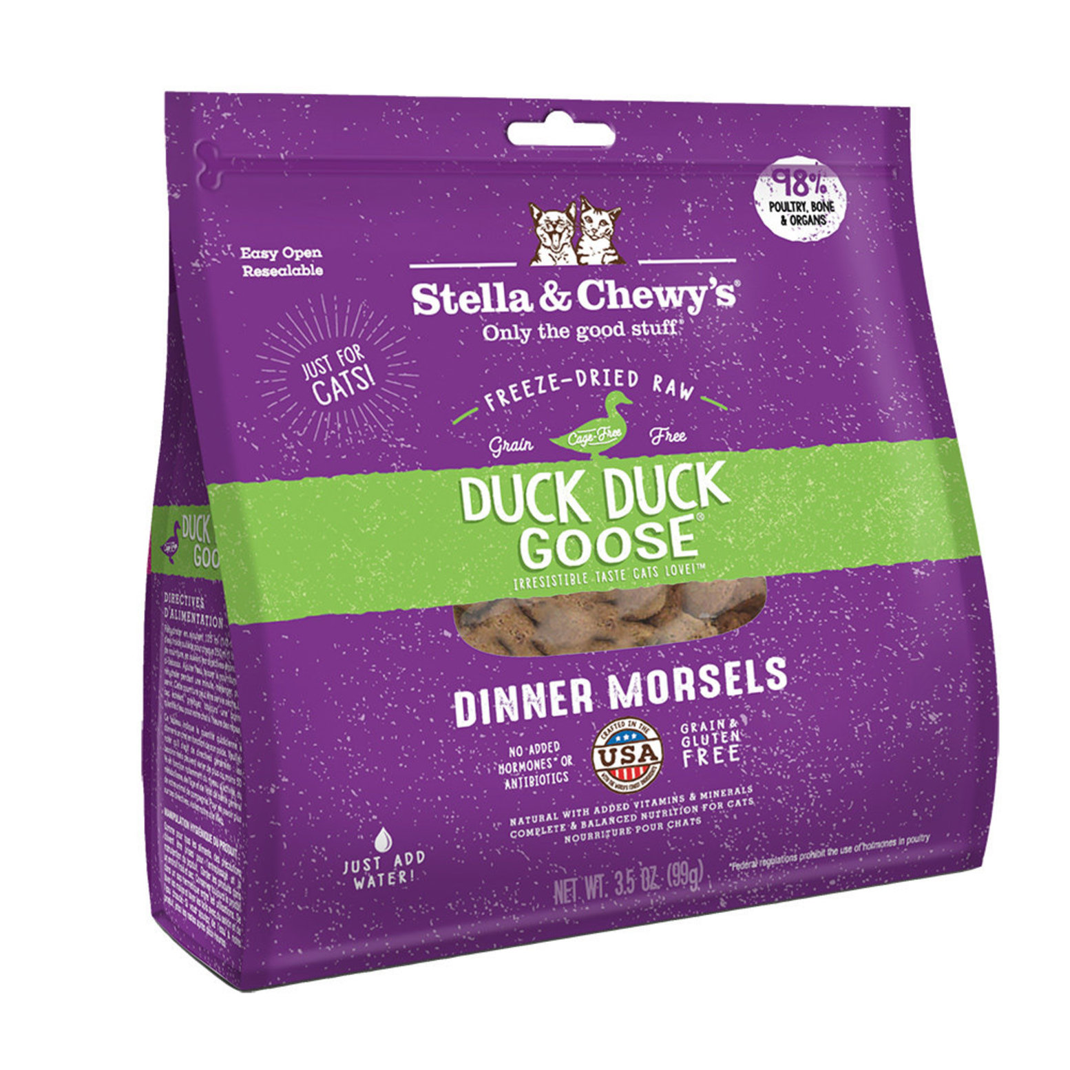 Stella Chewy s Cat Freeze Dried Raw Duck Duck Goose Dinner