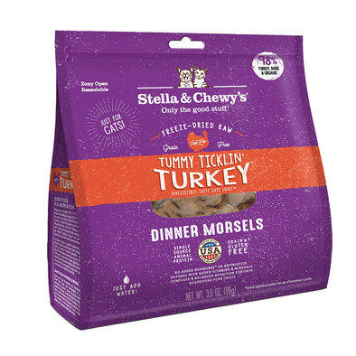 Cat Freeze-Dried Raw, Tummy Ticklin Turkey Dinner Morsels