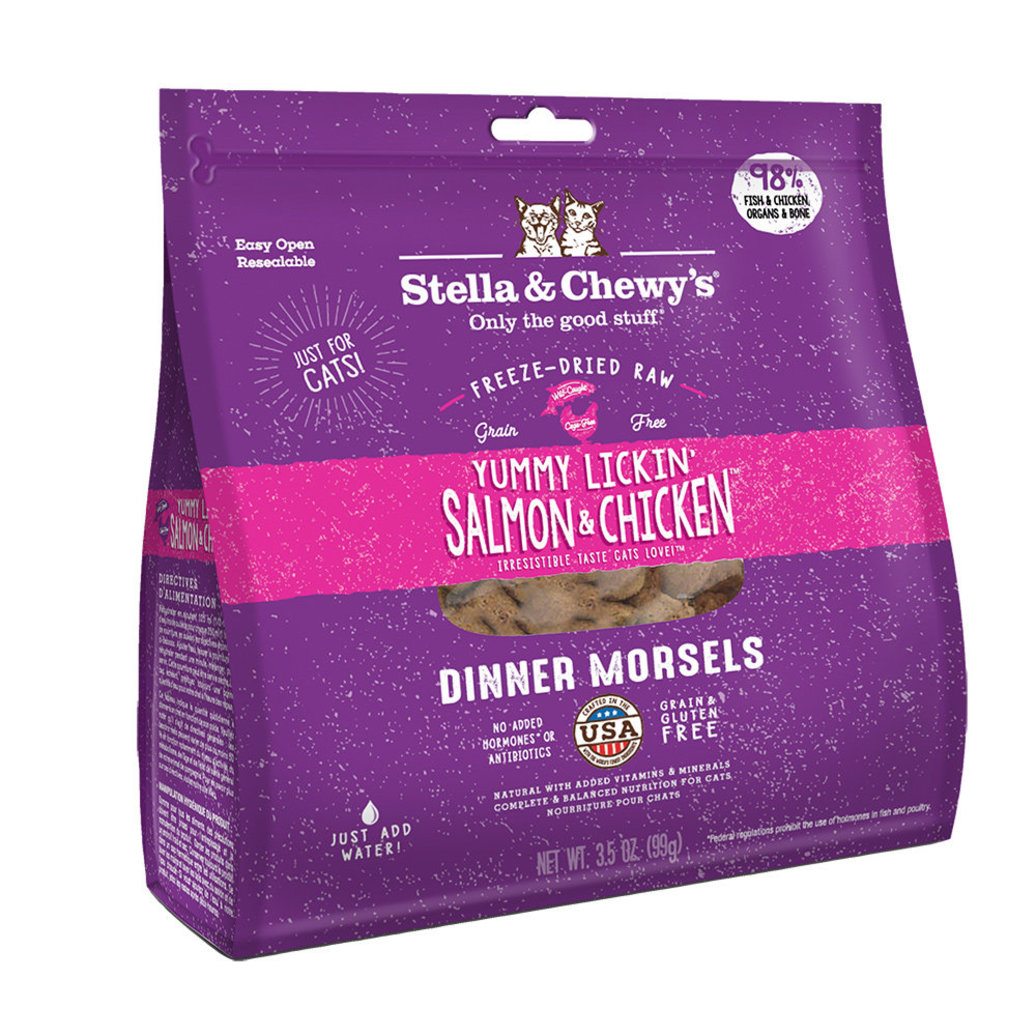 View larger image of Cat Freeze-Dried Raw, Yummy Lickin' Salmon & Chicken Dinner Morsels - 99 g