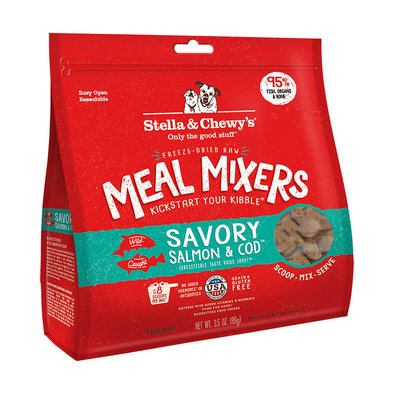 Stella & Chewy's, Dog Freeze-Dried Raw, Savory Salmon & Cod Meal Mixers
