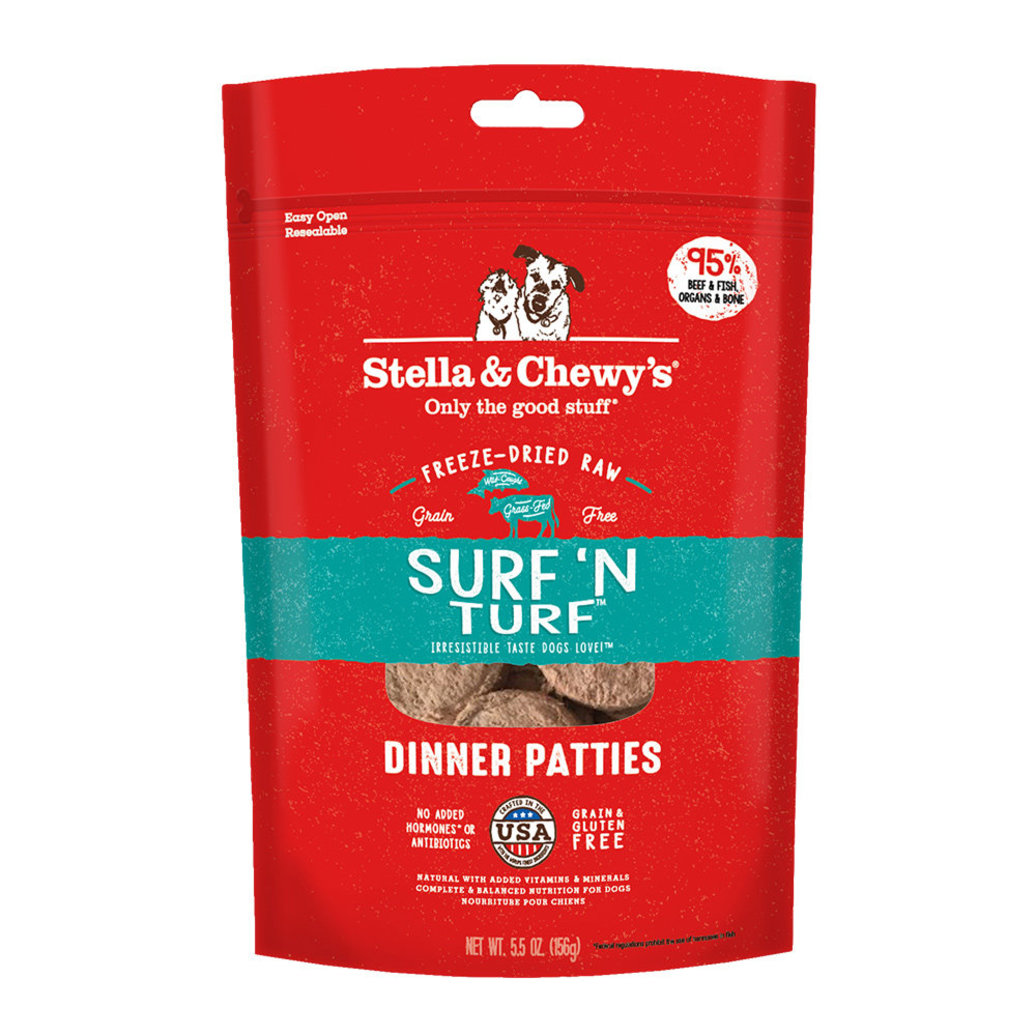 View larger image of Stella & Chewy's, Dog Freeze-Dried Raw, Surf 'N Turf Dinner Patties