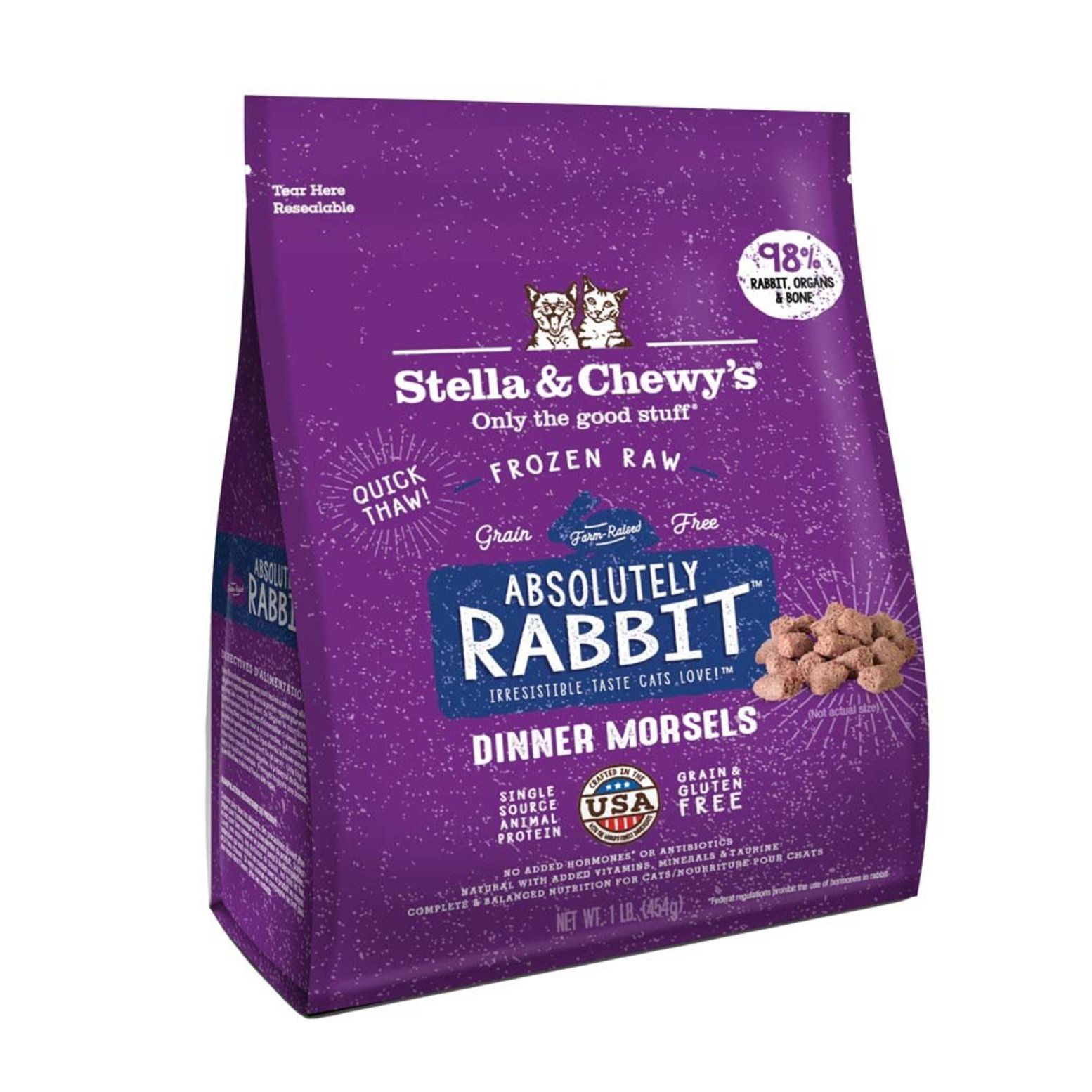 Stella Chewy s Feline Adult Rabbit Morsels .45 kg Ren s Pets