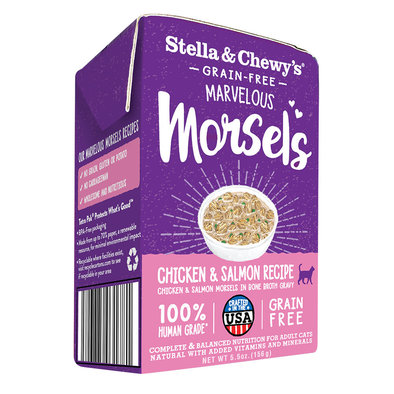 Cat Marvelous Morsels, Chicken & Salmon Medley - 156 g