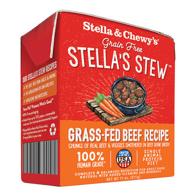 Dog Stella's Stew, Grass Fed Beef Recipe - 312 g