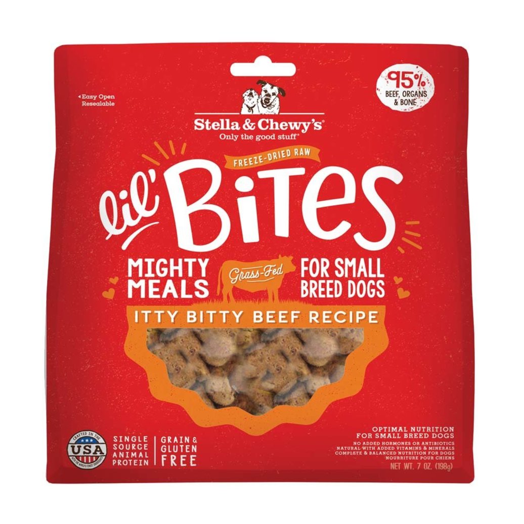 View larger image of Dog Freeze-Dried Raw, Lil' Bites for Small Breeds, Itty Bitty Beef Recipe - 198 g
