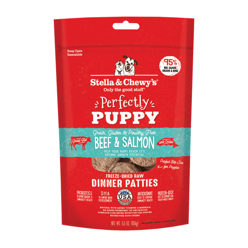 View larger image of Stella & Chewy's, Dog Freeze-Dried Raw, Perfectly Puppy Beef and Salmon Patties