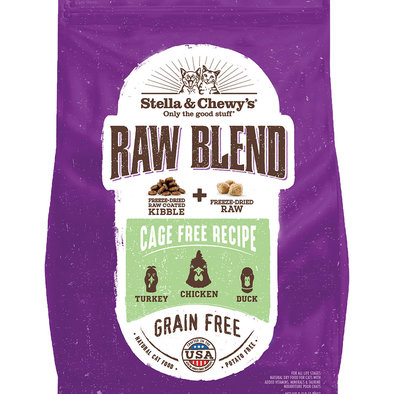 Stella & Chewy's, Cat Raw Blend Kibble, Cage-Free Poultry Recipe