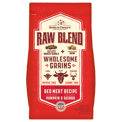 Stella & Chewy's, Dog Raw Blend Kibble With Wholesome Grains, Red Meat Recipe