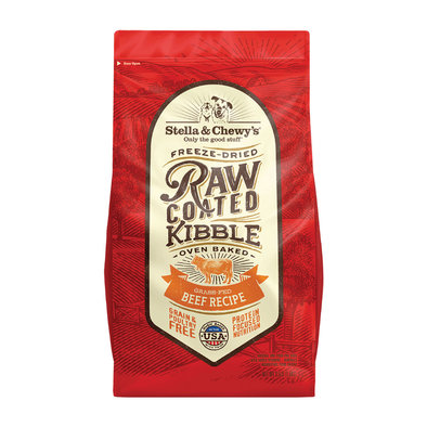 Stella & Chewy's, Dog Raw Coated Kibble, Grass-Fed Beef