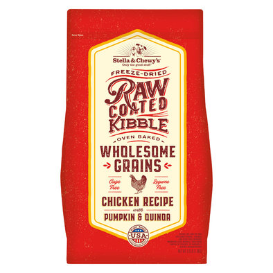 Stella & Chewy's, Dog Raw Coated Kibble With Wholesome Grains, Cage-Free Chicken