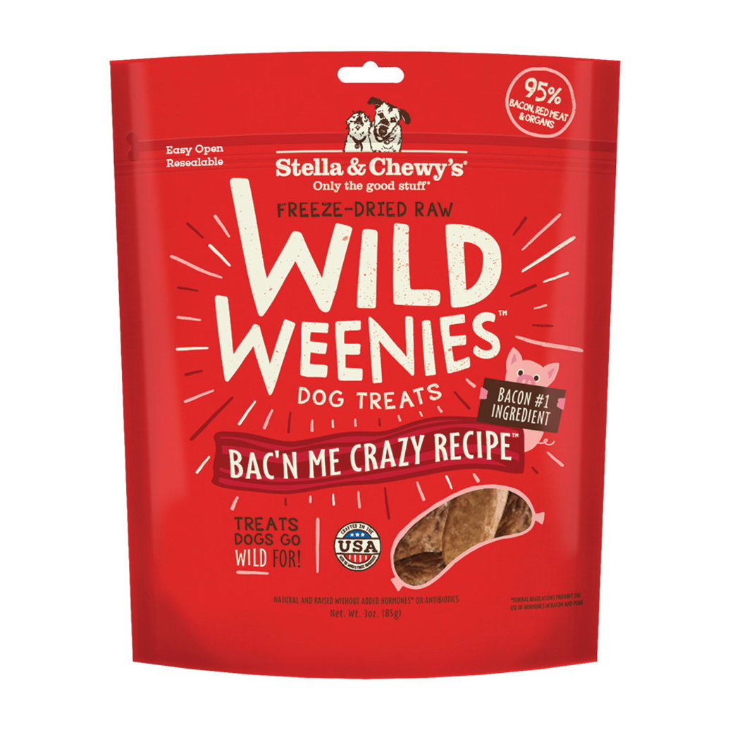View larger image of Stella & Chewy's, Freeze Dried Raw Bac'n Me Crazy Wild Weenies Dog Treats