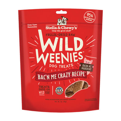 Freeze Dried Raw Bac'n Me Crazy Wild Weenies Dog Treats