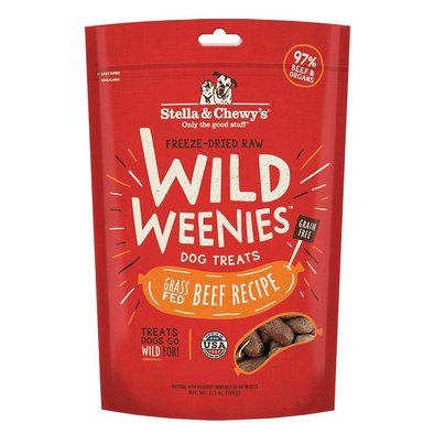 Freeze-Dried Raw Beef Wild Weenies Dog Treats - 326 g