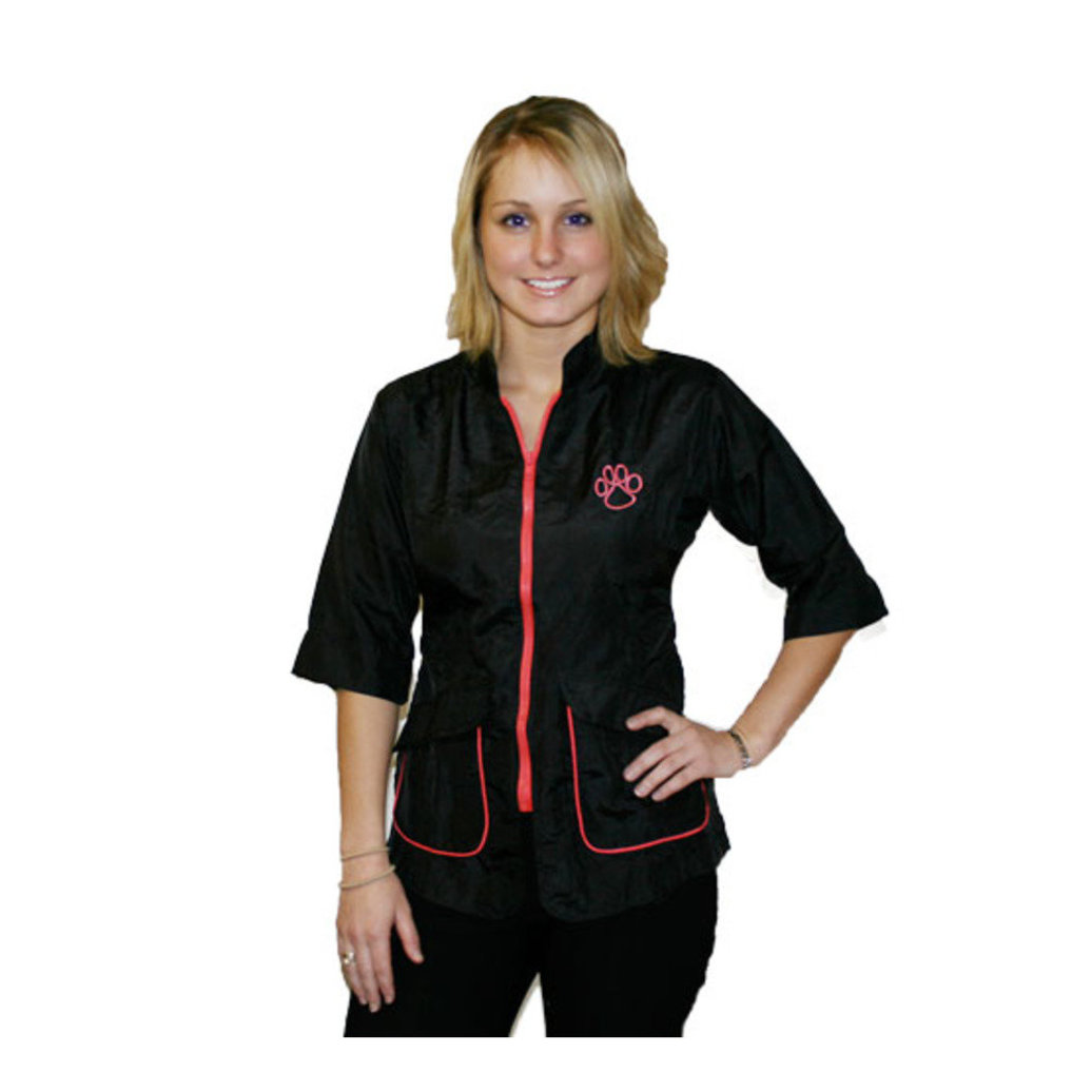 View larger image of Stylist Wear, Contrast Jacket - Black & Hot Pink