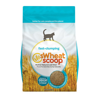 Fast-Clumping Unscented Natural Clumping Wheat Cat Litter