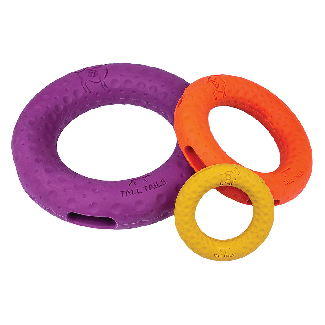 View larger image of Tall Tails, GOAT Rubber Ring - 3" - Toss Dog Toy
