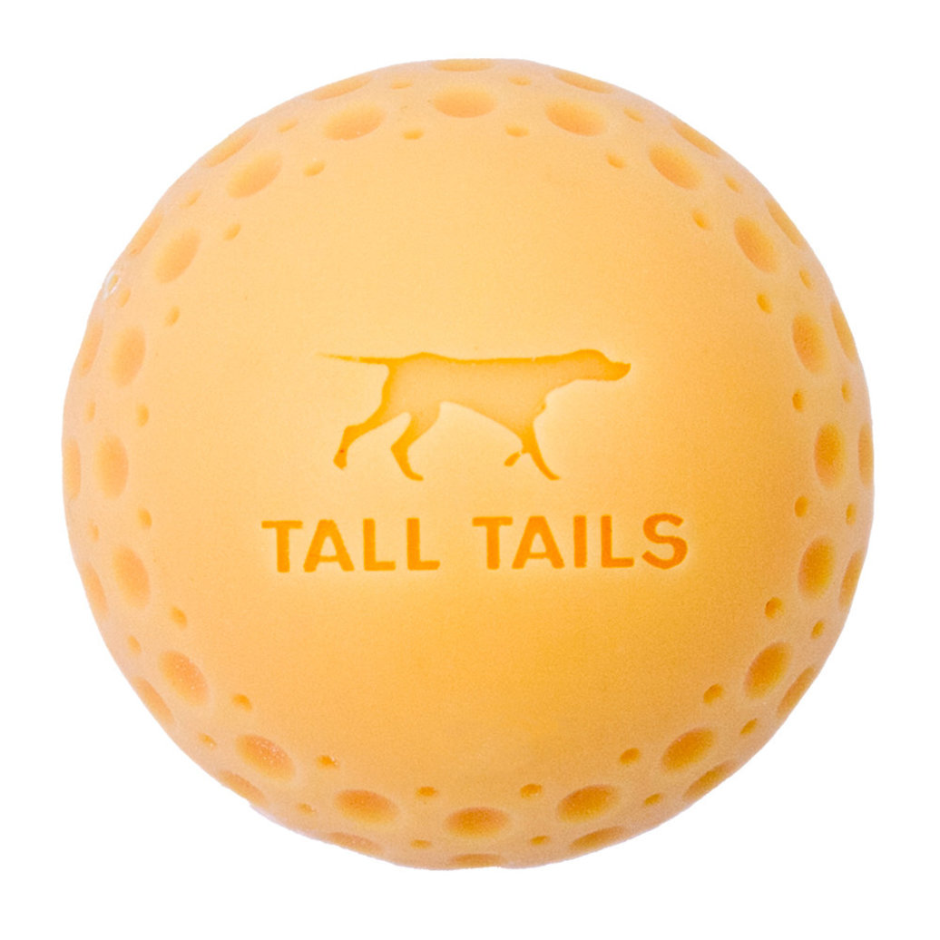 View larger image of Tall Tails, Natural Rubber 2" GOAT Ball - Yellow - Toss Dog Toy