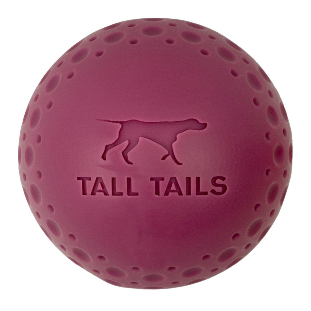 View larger image of Tall Tails, Natural Rubber 4" GOAT Ball - Purple - Toss Dog Toy