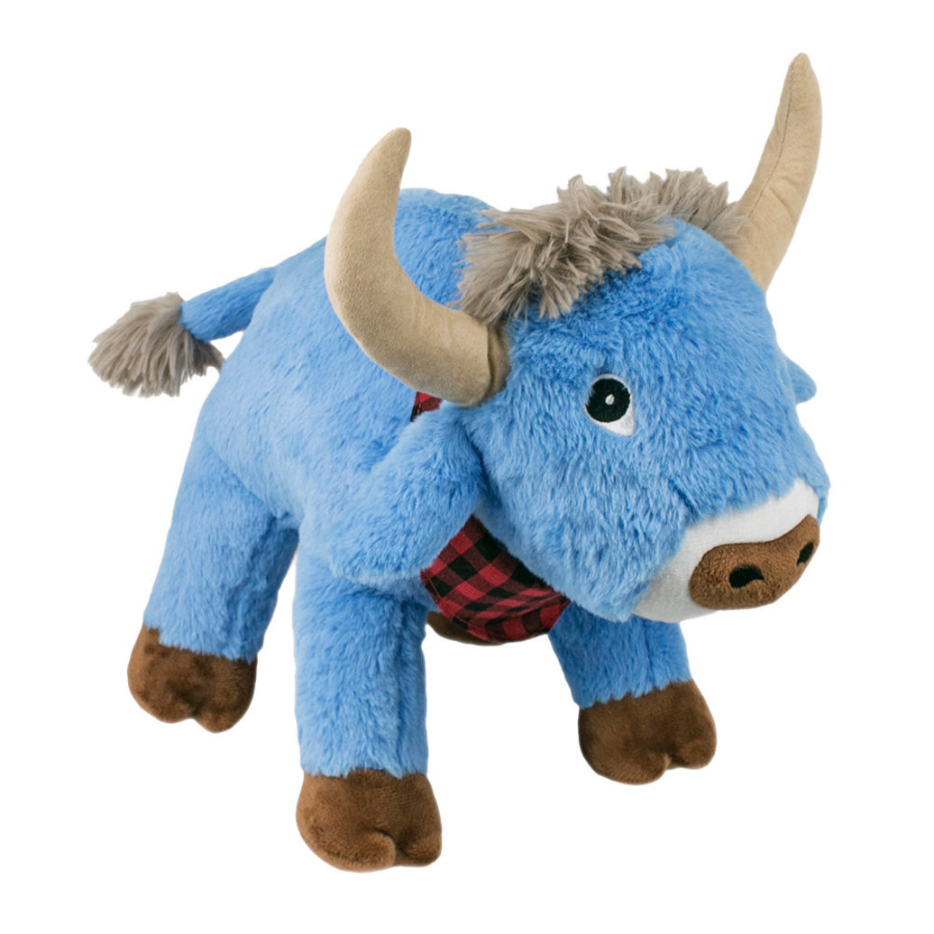 View larger image of Tall Tails, Plush Blue Ox w/Crunch, Squeak & Crinkle - Plush Dog Toy
