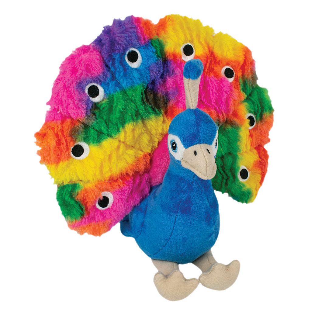 View larger image of Tall Tails, Plush Peacock Squeaker Toy - 9" - Plush Dog Toy
