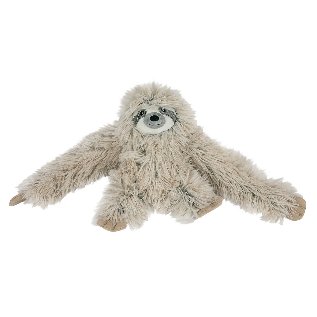 View larger image of Tall Tails, Plush Rope Body Sloth Squeaker Toy - 16" - Plush Dog Toy
