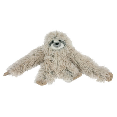 Tall Tails, Plush Rope Body Sloth Squeaker Toy - 16" - Plush Dog Toy