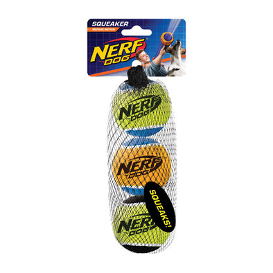 Nerf Dog, Tennis Ball - Medium - 3 Pk