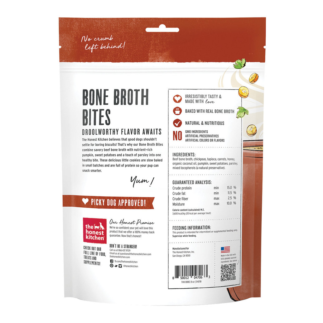 The Honest Kitchen Bone Broth Bites Beef 227g Ren S Pets   Pdp Main 