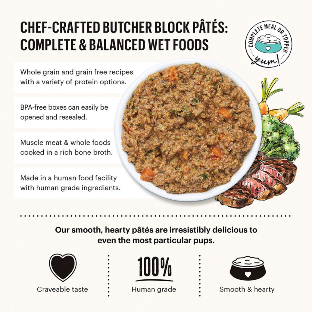 View larger image of The Honest Kitchen, Butcher Block Pate, Beef & Veggies - Wet Dog Food