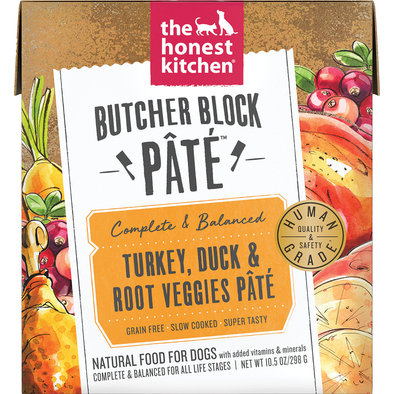The Honest Kitchen, Butcher Block Pate, Turkey & Duck - Wet Dog Food