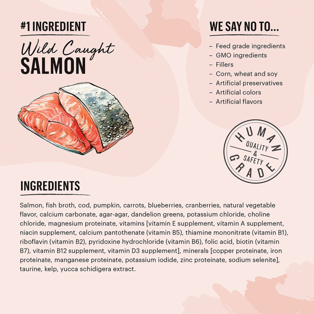 View larger image of The Honest Kitchen, Câté™ Grain Free Salmon & Cod Pâté - 79.4 g - Wet Cat Food