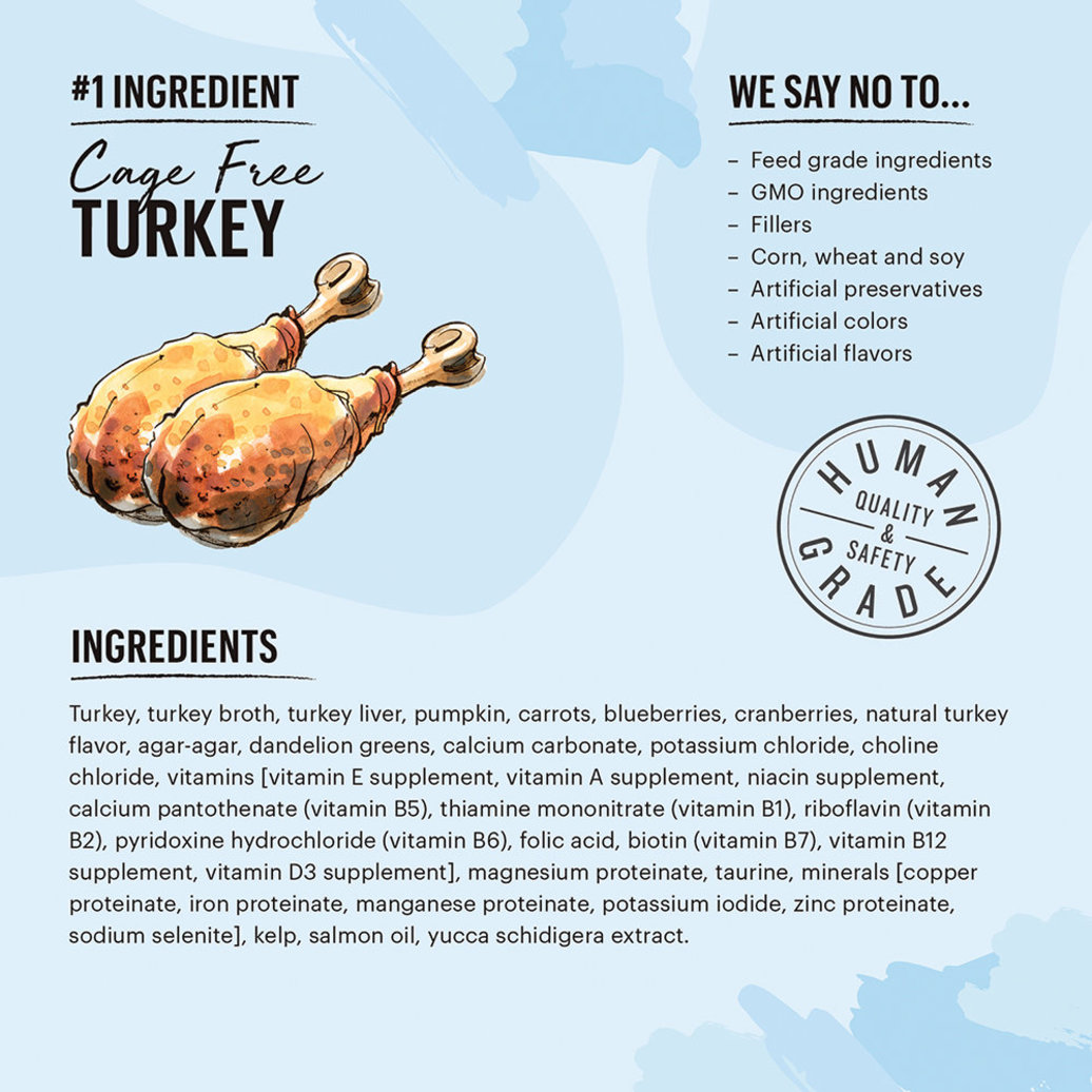 View larger image of The Honest Kitchen, Câté™ Grain Free Turkey Pâté - 79.4 g - Wet Cat Food