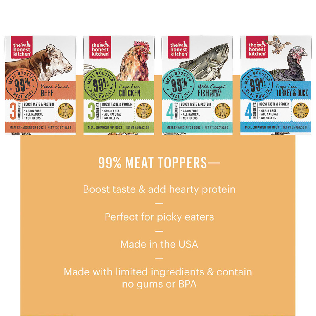 View larger image of The Honest Kitchen, Daily Booster, Beef - Wet Dog Food