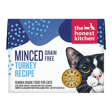 The Honest Kitchen, Feline Adult - Grain Free Minced Turkey in Bone Broth Gravy - 79.4 g - Wet Cat F