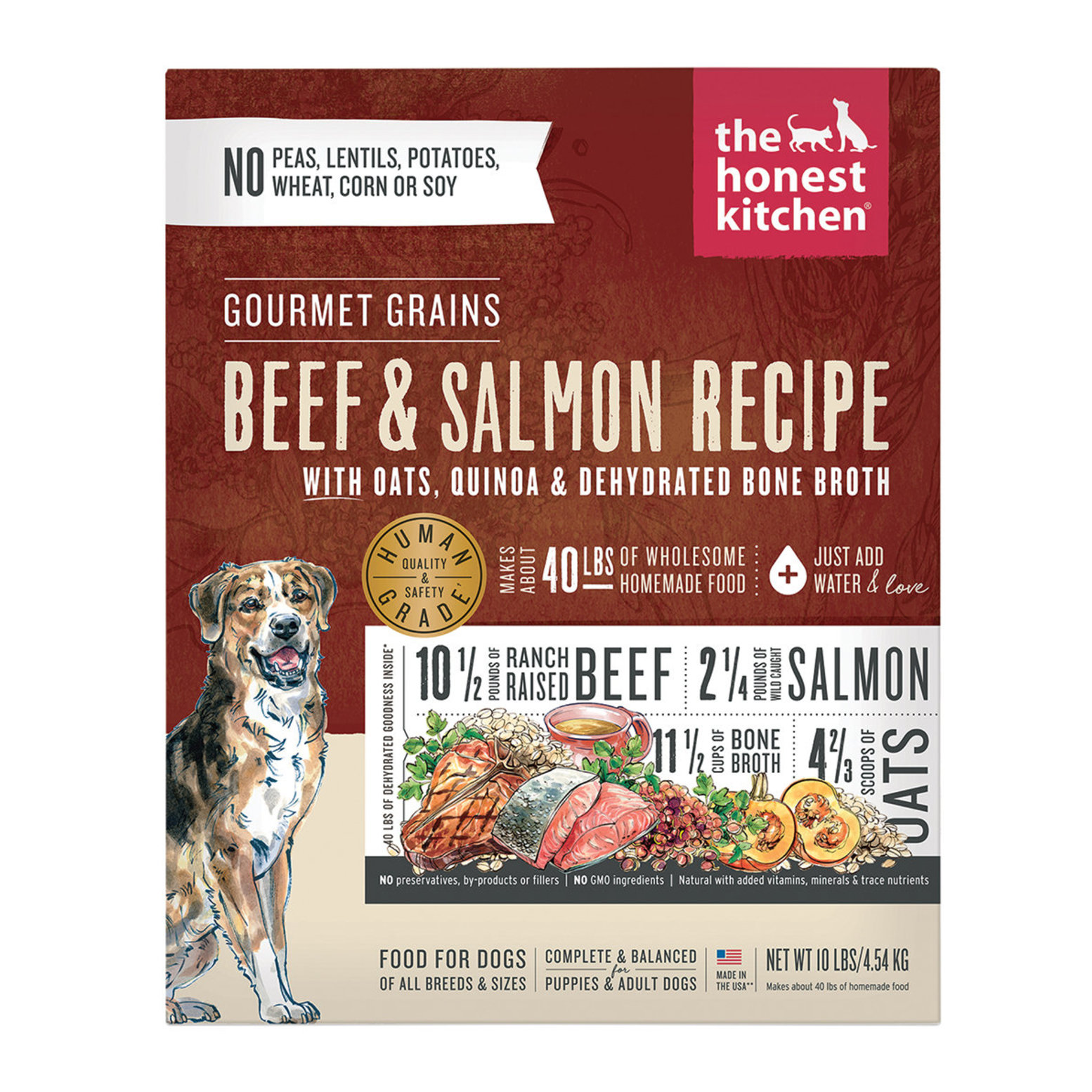 The Honest Kitchen Adult Gourmet Grains Beef Salmon 1.81