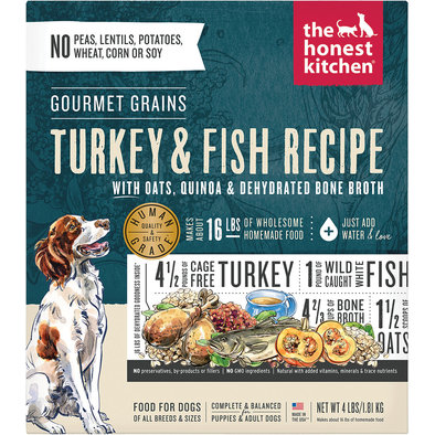 The Honest Kitchen, Gourmet Grains, Turkey & Whitefish Reicpe