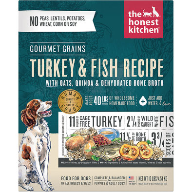 The Honest Kitchen, Gourmet Grains, Turkey & Whitefish Reicpe