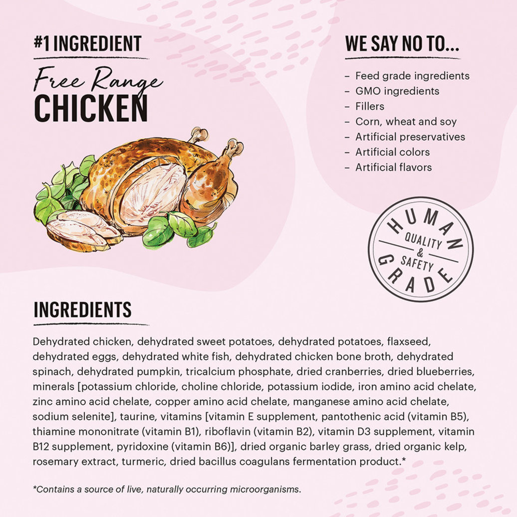 View larger image of The Honest Kitchen, Adult Feline - GF Chicken & Fish - 0.90 kg - Freeze Dried Cat Food
