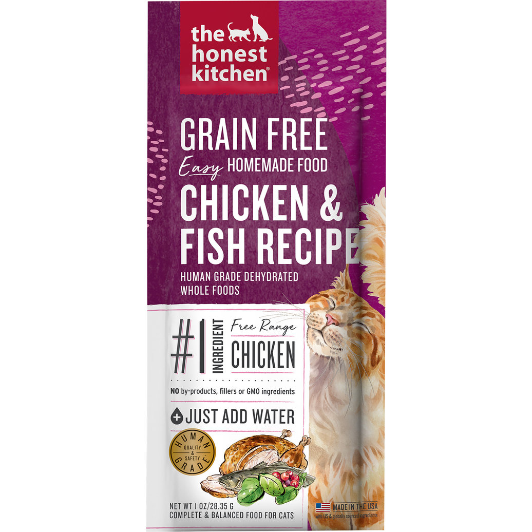 View larger image of The Honest Kitchen, Grain Free Chicken & Fish, Single Serve, 28 g - Freeze Dried Cat Food