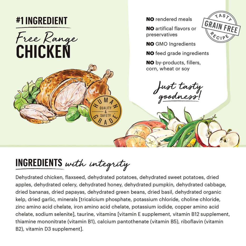 View larger image of The Honest Kitchen, Adult -Grain Free Chicken - Single Serve - 42.5 g - Freeze Dried Dog Food